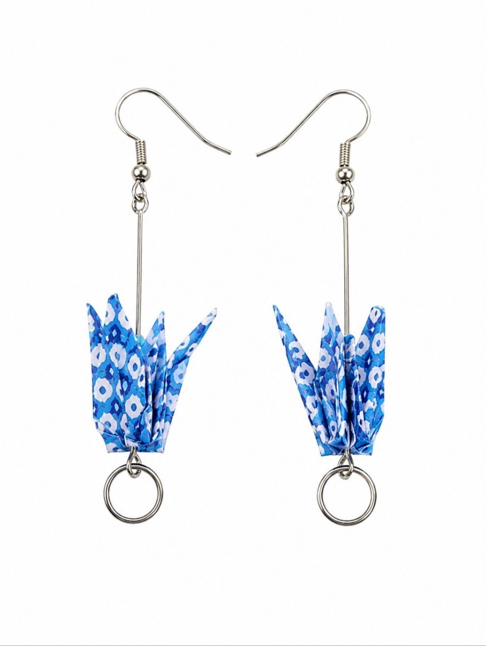 3/$30 Origami Floral Drop Dangle Hook Earrings